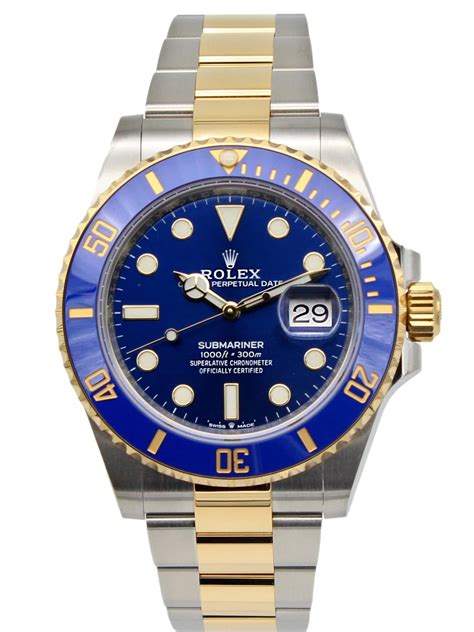 1989 submariner gold two tone rolex|Rolex 126613lb for sale.